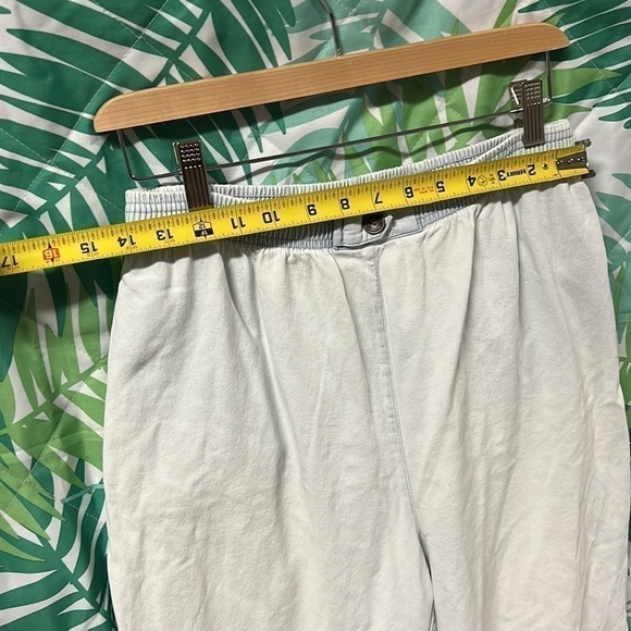 drapers & damons elastic waistband | washed look light blue | size M - Picture 9 of 11
